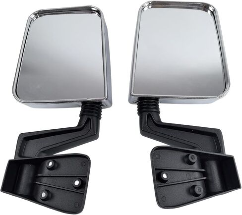 Pair Passenger+Driver Side View Mirror Black Replacement fit for for Jeep Wrangler TJ with Manual Folding 1997-2002 Wrangler 1987-94 rear view mirror CH1320101 CH1321102 in Kuwait