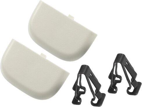 2 Set Beige Iron Sun Visor Cap Clip Clip Retainer No.DS7Z-54672A40-AF/DS7Z4273AA/DS7Z-9904132-A for Ford Fusion 2013-2016 for Lincoln MKZ 2013-2016 Auto Replacement Parts in Saudi Arabia