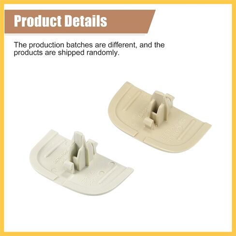 2 Set Beige Iron Sun Visor Cap Clip Clip Retainer No.DS7Z-54672A40-AF/DS7Z4273AA/DS7Z-9904132-A for Ford Fusion 2013-2016 for Lincoln MKZ 2013-2016 Auto Replacement Parts in Saudi Arabia
