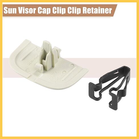 2 Set Beige Iron Sun Visor Cap Clip Clip Retainer No.DS7Z-54672A40-AF/DS7Z4273AA/DS7Z-9904132-A for Ford Fusion 2013-2016 for Lincoln MKZ 2013-2016 Auto Replacement Parts in Saudi Arabia