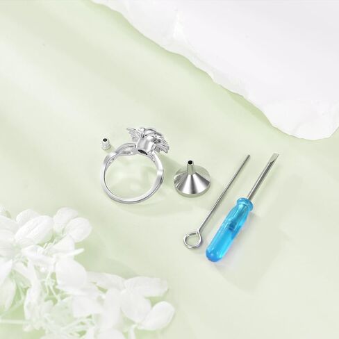 خاتم الجرة للرماد من الفضة الاسترليني Claddagh/Lotus Ring Cremation Jewelry هدايا مقاس 7 للنساء in Kuwait