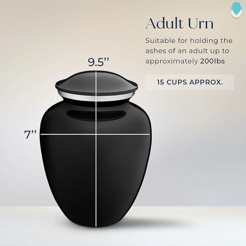 Geturns - Adult Personalized Anchor Cremation Urns for Human Ashes I Large Cobalt Blue Funeral Urn for Men and Women I 200 lbs in Saudi Arabia