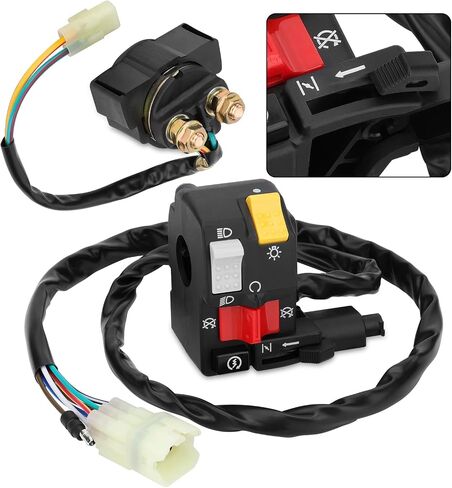 M MATI Handlebar & Starter Relay Switch for Honda Foreman 400 450-S TRX400FW TRX450FM 1995-2004 Manul Shift 35020-HM7-A00 35850-HM7-000 35850-HN0-67135020-HM7-A00 35850-HM7-000 35850-HN0-671 in Saudi Arabia