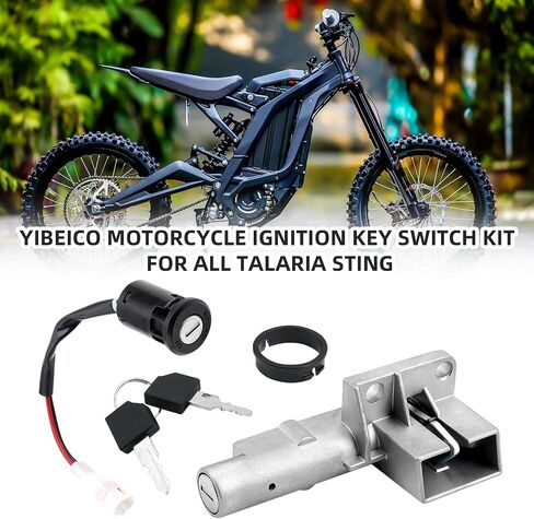 Motorcycle Ignition Key Switch Kit for All Talaria Sting, Motorcycle Ignition Lock Cylinder with 2pcs Key Front Lock, Ignition Starter On Off Switch Key Set for Taparia Sting in Saudi Arabia