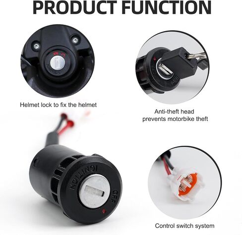 Motorcycle Ignition Key Switch Kit for All Talaria Sting, Motorcycle Ignition Lock Cylinder with 2pcs Key Front Lock, Ignition Starter On Off Switch Key Set for Taparia Sting in Saudi Arabia