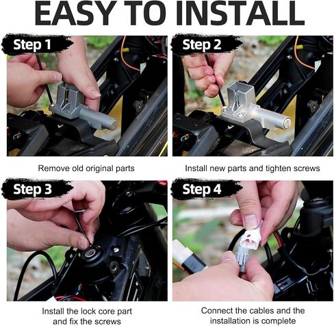 Motorcycle Ignition Key Switch Kit for All Talaria Sting, Motorcycle Ignition Lock Cylinder with 2pcs Key Front Lock, Ignition Starter On Off Switch Key Set for Taparia Sting in Saudi Arabia