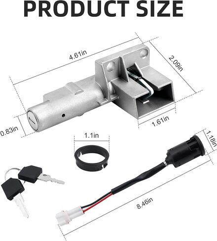 Motorcycle Ignition Key Switch Kit for All Talaria Sting, Motorcycle Ignition Lock Cylinder with 2pcs Key Front Lock, Ignition Starter On Off Switch Key Set for Taparia Sting in Saudi Arabia