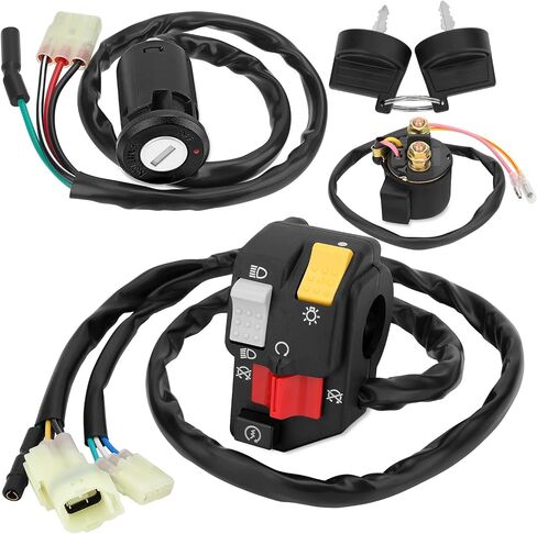 M MATI Handlebar Key Starter Relay Switch Kit for Honda TRX250EX 250EX Sportrax 250 2006-2007 35200-HN6-A31 35100-HN6-A30 35850-HM8-A41 in Saudi Arabia