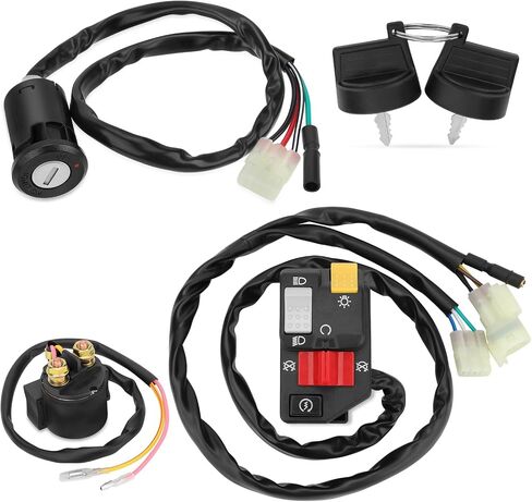 M MATI Handlebar Key Starter Relay Switch Kit for Honda TRX250EX 250EX Sportrax 250 2006-2007 35200-HN6-A31 35100-HN6-A30 35850-HM8-A41 in Saudi Arabia