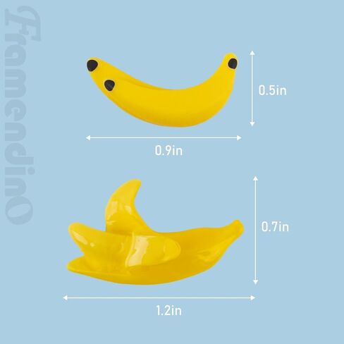 Framendino, 40 Pack Miniature Bananas Resin Imitation Banana Fruit Artificial Plastic Mini for House Kitchen Fairy Garden Decor in Saudi Arabia