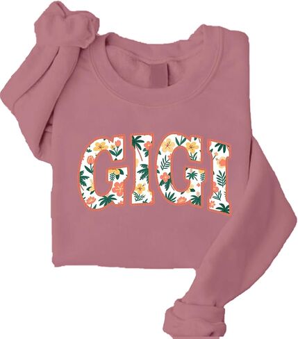 بلوزات الجدة للنساء نانا جرافيك قمصان طويلة الأكمام جيجي الخريف Crewneck البلوز هدية قمم in Saudi Arabia