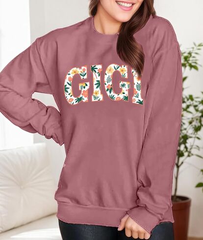 بلوزات الجدة للنساء نانا جرافيك قمصان طويلة الأكمام جيجي الخريف Crewneck البلوز هدية قمم in Saudi Arabia