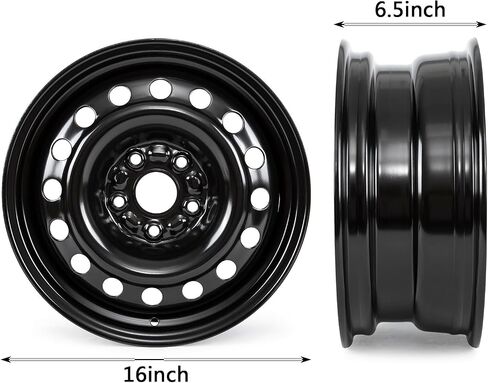 New 16 Inch 16 X 6.5 Inch Steel Wheels Rim for Toyota Camry 2018-2024, Direct Replacement Rim, Black (1) in Saudi Arabia