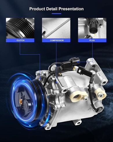 ECCPP Air Conditioning Compressor 2001-2005 Fit for Dodge Stratus for Mitsubishi Eclipse 2.4L AC Compressor in Saudi Arabia