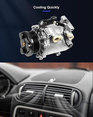 ECCPP Air Conditioning Compressor 2001-2005 Fit for Dodge Stratus for Mitsubishi Eclipse 2.4L AC Compressor in Saudi Arabia