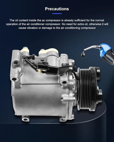ECCPP Air Conditioning Compressor 2001-2005 Fit for Dodge Stratus for Mitsubishi Eclipse 2.4L AC Compressor in Saudi Arabia