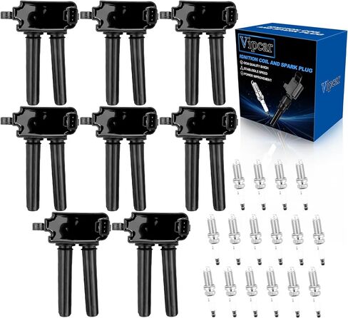 8+16 Ignition Coil Pack and Iridium Spark Plugs Compatible with Dodge 2008-2020 Ram Pickup 5.7/6.4L, Durango Charger Challenger, 2008-2019 Grand Cherokee, for Chrysler 2009-2020 300 5.7/6.1L in Saudi Arabia