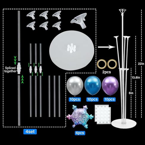 4 Sets Strawberry Party Balloons Stand Kit with Strawberry Foil Balloons Sweet Strawberry 1st Party Balloon Centerpiece for Tables for Girls Strawberry Birthday Baby Shower Decoration in Kuwait