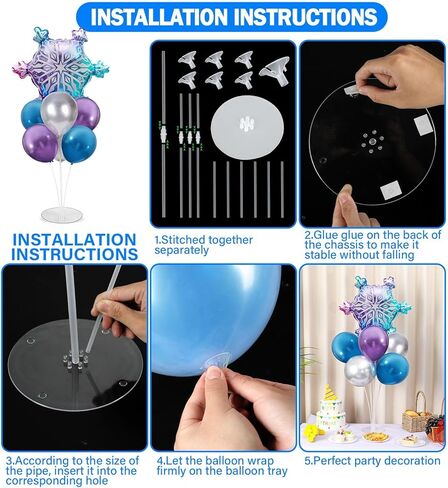 4 Sets Strawberry Party Balloons Stand Kit with Strawberry Foil Balloons Sweet Strawberry 1st Party Balloon Centerpiece for Tables for Girls Strawberry Birthday Baby Shower Decoration in Kuwait