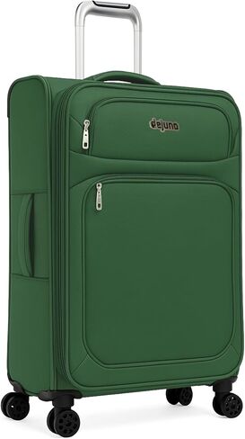 World Traveler Dejuno Cirrus 20-Inch Carry-On Lightweight Expandable Spinner Luggage - Black in Saudi Arabia