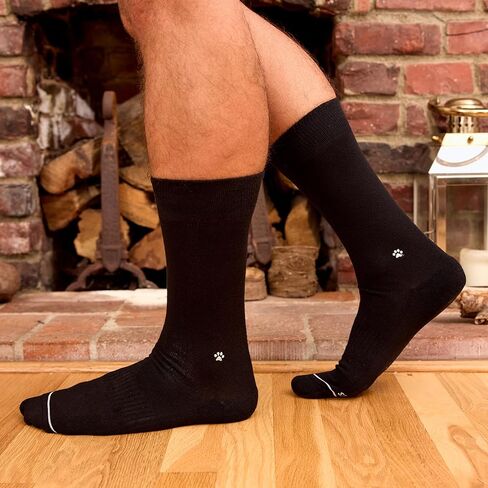 Conscious Step Men's Fair Trade Organic Cotton Crew Socks | 3 Pack Gray Socks Size US Mens 8-13 | Every Pair Helps Support our Partner Best Friends Animal Society Dog Sanctuary in Saudi Arabia
