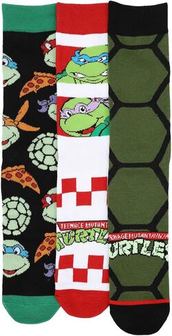 مجموعة من 3 جوارب كاجوال للرجال من Bioworld Teenage Mutant Ninja Turtles in Saudi Arabia