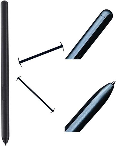 قلم Tab S7 S مع بديل بلوتوث لجهاز Samsung Galaxy Tab S7، S7Ultra، S7 Plus SM-T870، SM-T875، SM-T876B Stylus Pen (أسود) in Saudi Arabia