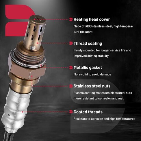 BDFHYK Oxygen Sensor Downstream O2 Sensor, Compatible with Hyundai 2011-2013 Sonata 2.4L, 2011-2014 Sonata 2.0L, Compatible with Kia 2011-2015 Optima 2.0L 2.4L, 234-4448 Replacement 1PCS in Saudi Arabia