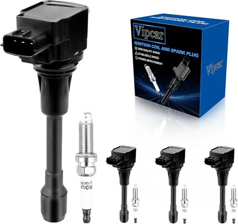 Set of 4 Ignition Coil Pack UF549 and Iridium Spark Plugs Compatible with Nissian 2007-2015 ALtima 2.5L, 2008-2015 Rogue 2.5L, 2007-2015 Sentra 1.8/2.0/2.5, Urvan Versa QX60 FX50 in Saudi Arabia