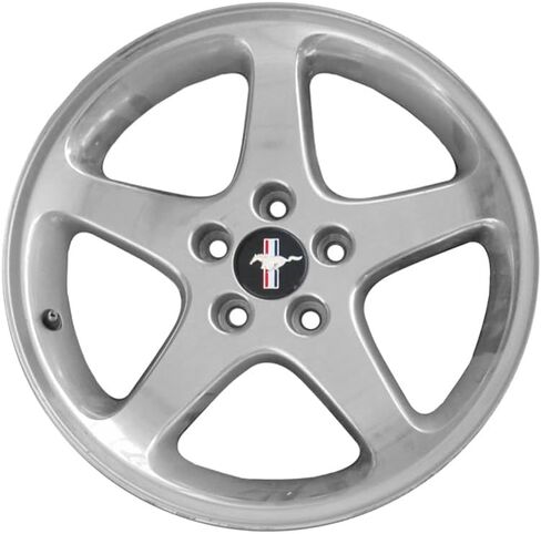Blue Oval Industries 2.5" Tribar Running Horse Wheel Center Caps Set of 4 for Mustang 1994-2004, Black with Chrome Emblem in Saudi Arabia