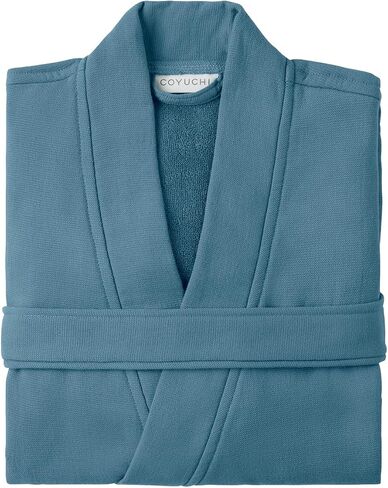 Coyuchi Organic Cotton Classic Robe Unisex | Lightweight Breathable Terry | Soft Absorbent Sustainable Bathrobe in Saudi Arabia