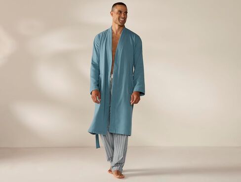 Coyuchi Organic Cotton Classic Robe Unisex | Lightweight Breathable Terry | Soft Absorbent Sustainable Bathrobe in Saudi Arabia