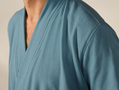 Coyuchi Organic Cotton Classic Robe Unisex | Lightweight Breathable Terry | Soft Absorbent Sustainable Bathrobe in Saudi Arabia