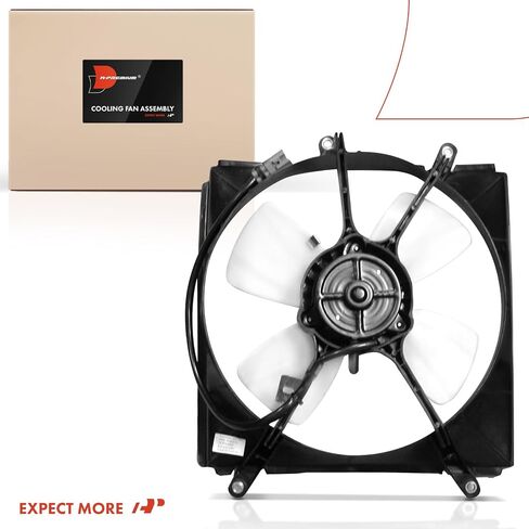 A-Premium Engine Radiator Cooling Fan Assembly Compatible with Select Toyota Models - RAV4 1996 1997 1998 1999 2000 2.0L - Replace# 1636107010, 1671174540 in Saudi Arabia