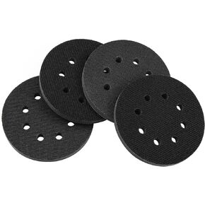 5 Inch Soft Density Interface Pads Hook and Loop 5" Foam Sponge Cushion Buffer Backing Pad (Set of 4)