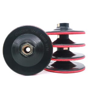 2-Pack Hook and Loop Backing Pads 4-Inch Backer Pad with 5/8"-11 Thread