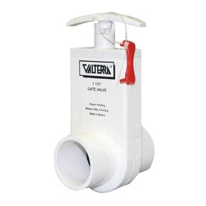Valterra 2103X PVC Unibody Gate Valve, Orange, 1-1/2" Spigot w/Gate Keeper