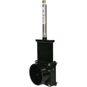 Valterra 9311 ABS Gate Valve, White, 3" Slip x Tank Flange, Metal Air Cylinder