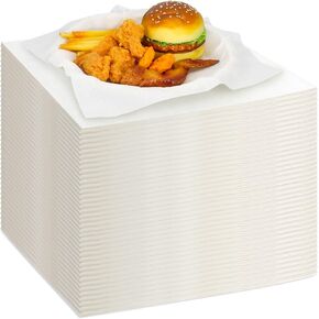 200 Sheets Deli Paper Pre Cut Wax Paper Sheets 12 x 12 Inch Disposable Food Basket Liners Grease Proof Sandwich Wrapping Paper Grease Resistant Food Trays Paper Liner in Kuwait