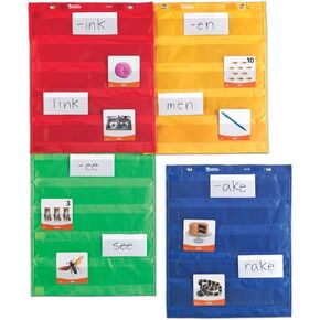 مربعات مخططات الجيب المغناطيسية من Learning Resources - مجموعة من 4، مخططات جيب للفصل الدراسي، منظم للفصل الدراسي/المدرس، مستلزمات الفصل الدراسي، مستلزمات المدرسة المنزلية، مواد تعليمية، مستلزمات العودة إلى المدرسة