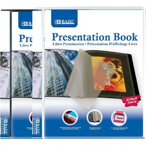 BAZIC 10-Pockets Presentation Book (Case of 24)