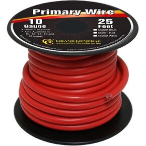 Grand General 55260 Black 10-Gauge Primary Wire