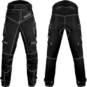 Motorcycle Pants for Men Dual Sport Motorbike Pant Waterproof, Windproof Riding Pants All-Weather with Removable CE Armored