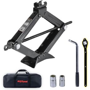 Scissor Jack for Car 1.5 Ton (3306 lbs) Heavy-Duty Car Jack Kit, Universal Tire Jack Tool Kit - Portable Car Lift Jack with Ratcheting Handle and L-Wrench for Auto SUV MPV