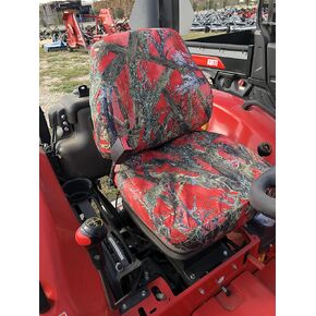 Durafit Seat Covers, Compatible with KIOTI CK,DK and NS Series Open Station Tractor, Grammar Suspension seat. Two Piece Vinyl seat, NO ARMREST.