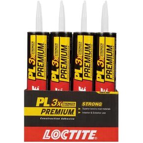Loctite PL Premium Polyurethane Construction Adhesive, 10 fl oz Cartridge, Versatile Construction Glue for Wood, Concrete, Stone, Metal & More (Pack of 6) in Kuwait