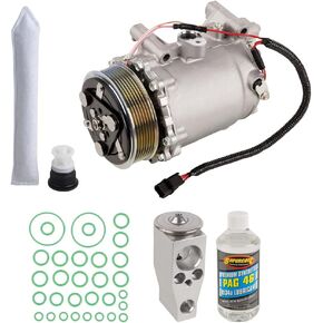 AC Compressor & A/C Kit For Honda CR-V CRV 2012 2013 2014 - Includes Drier Filter, Expansion Valve, PAG Oil & O-Rings - BuyAutoParts 60-82877RK New