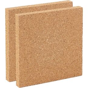 OLYCRAFT Cork Board, 2PCS 6x6 Inch Square Non Self-Adhesive Wood Bulletin Boards for Wall Decoration, Party and DIY Crafts Supplies