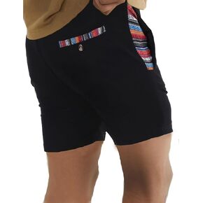 Mens Casual Shorts-Drawstring Summer Beach Stretch Twill Golf Shorts-Anti-Wrinkle Fabric-5"&7"