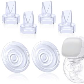 2PCS Duckbill Valves & 2PCS Diaphragm Compatible with Momcozy M5, Silicone Diaphragm Replacement Parts for Momcozy M5 Brest Pump, Breastfeeding Accessories Supplies
